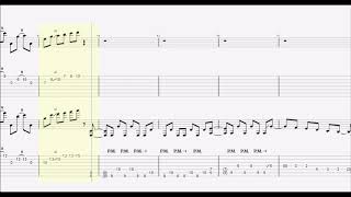 BABY METAL. シンコペーション  guitar tab 2