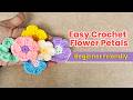 Easy Crochet Flower 🌸  Beginner Friendly Step by Step Tutorial