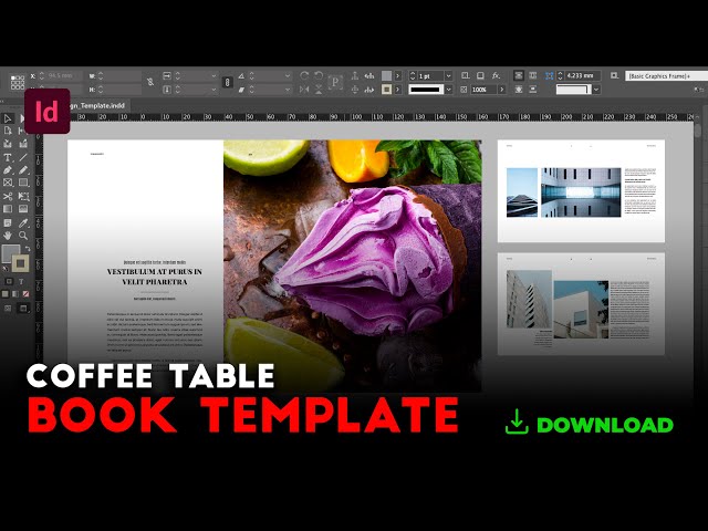 Coffee Table Book Template - StockInDesign