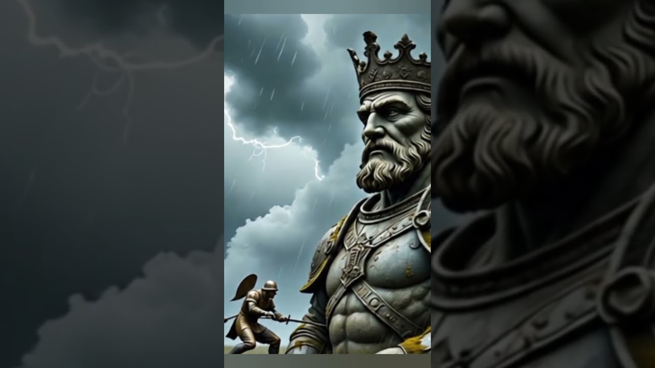 The Crowned Stone Giant of Dover’s Cliffs | Epic Battle in the Storm 🌩️