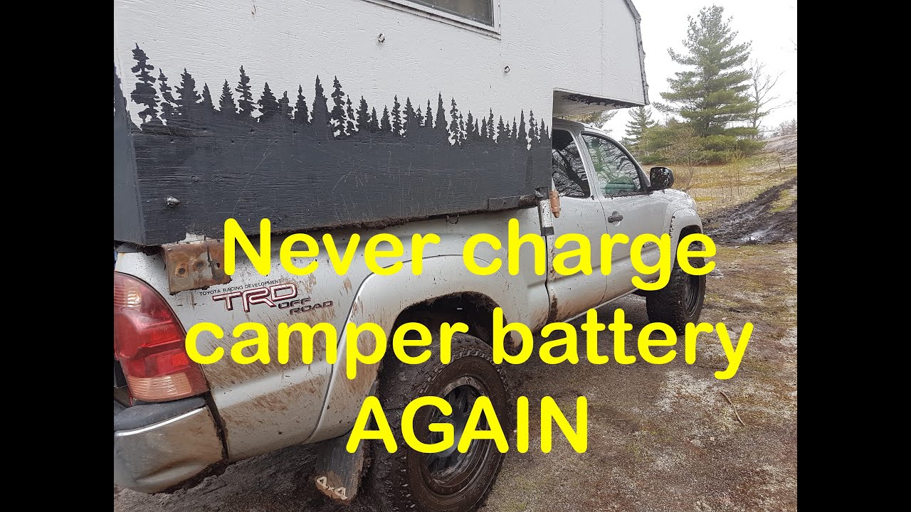 Homemade Tacoma Truck Camper Battery Wiring For Automatic Charging Youtube