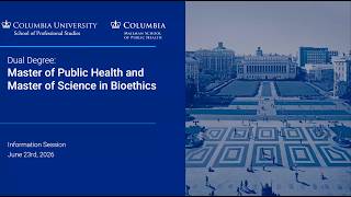 Bioethics Public Health Information Session