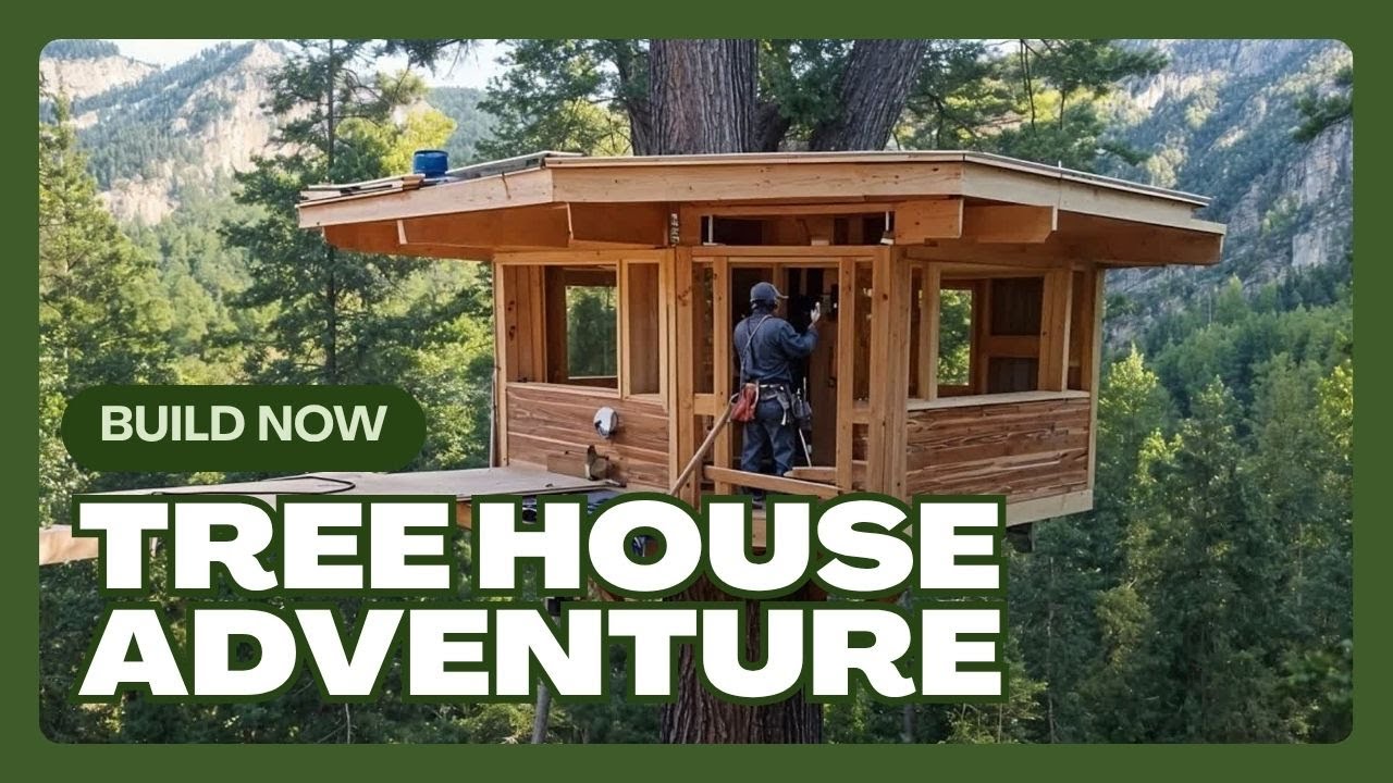 Alone Against All Odds-He Built This Stunning Wooden House on the Tree ...