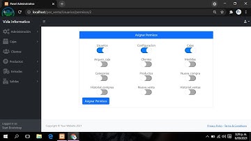 32.- Sistema de venta en PHP, Javascript y MySQL, Roles y permisos - parte 01