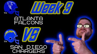 Week 3: Falcons Vs. Chargers | Tecmo Super Bowl