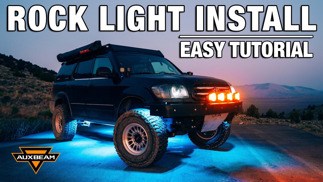Installing AuxBeam Rock Lights on my 1st Gen Sequoia | Easy Tutorial