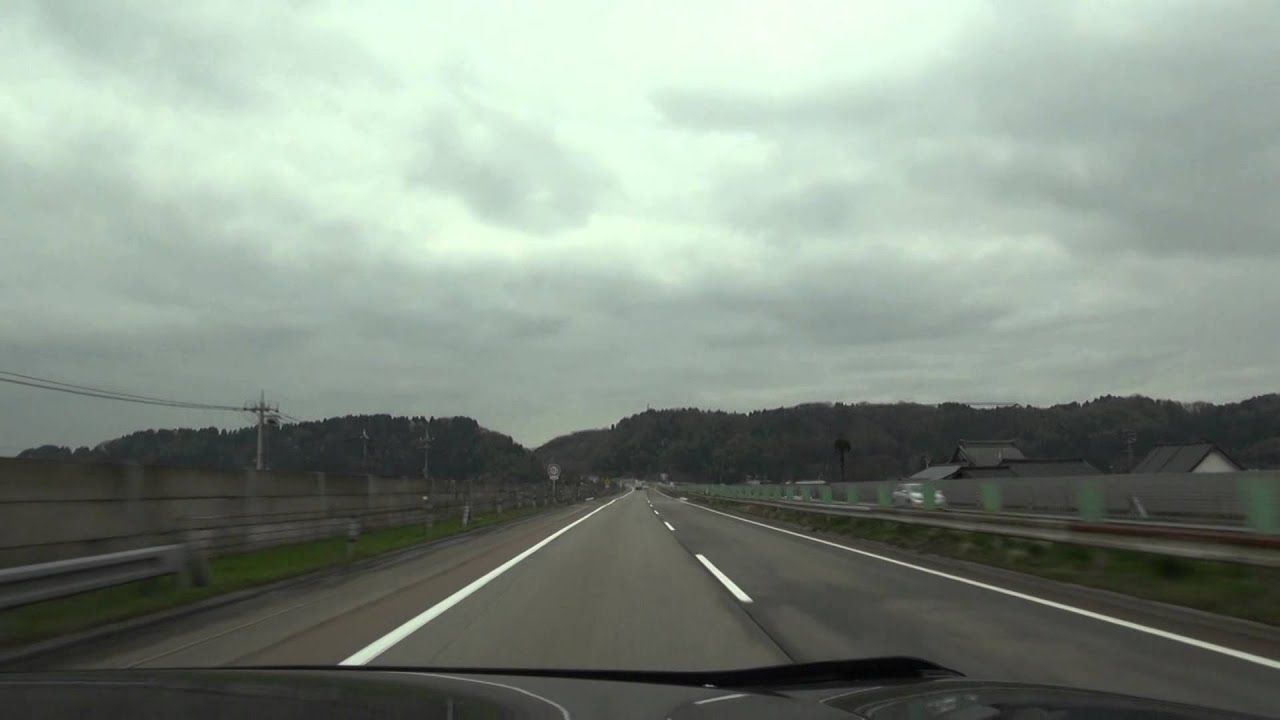 北陸道　名立谷浜IC/SA　⇒　金沢東IC出口　⇒　金沢駅　2015/04/07