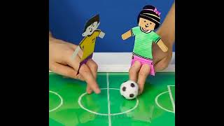 Make Football Table Board Game From Cardboard At Home #shorts #football #stadium #cardboardcraft image