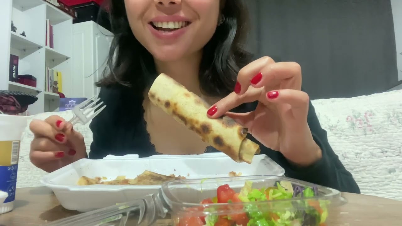 KERATİN GERÇEKTEN İŞE YARIYOR MU? || ETLİ EKMEK MUKBANG || #mukbang #asmr #asmreating