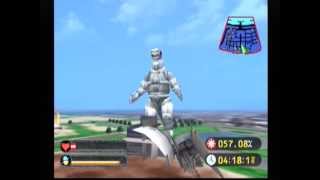 Godzilla Generations (ゴジラ ジェネレーションズ) Sega Dreamcast Gameplay.