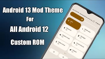Android 13 Mod Theme For All Android 12 Custom Rom|Magisk Mod To Try in 2022|Android 13 Feature|