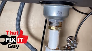 How to replace kitchen sink strainer