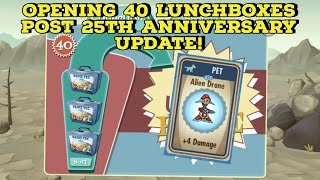 Opening 40 Lunchboxes in Fallout Shelter 25th Anniversary Update!