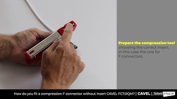 How to fit a compression F connector without insert