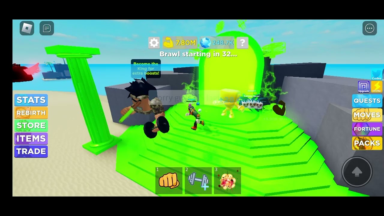 trying to reach 10m strength to island lifter YouTube