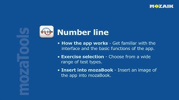 mozaBook Interactive Teaching Software - Number line tutorial video