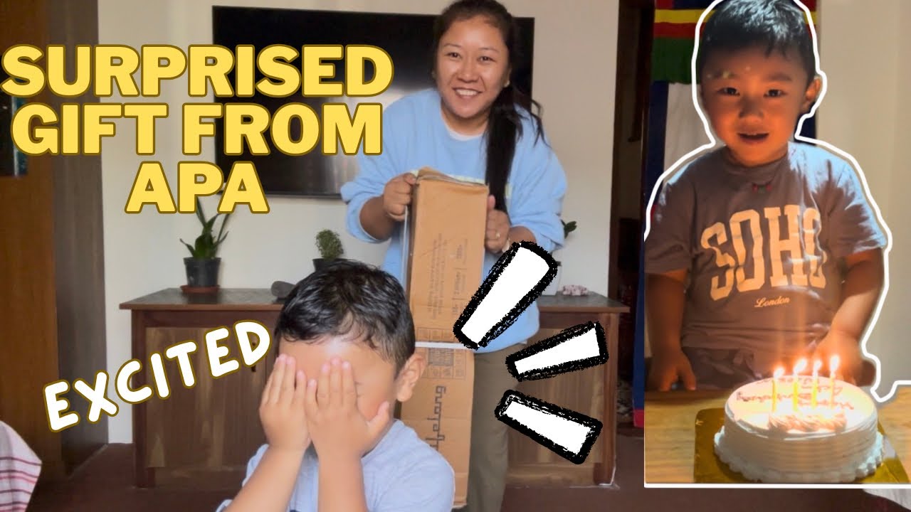 Ten Choeyang’s Pre Birthday surprised Gift from Apa || Derab woeser || Tibetan Vlogger 