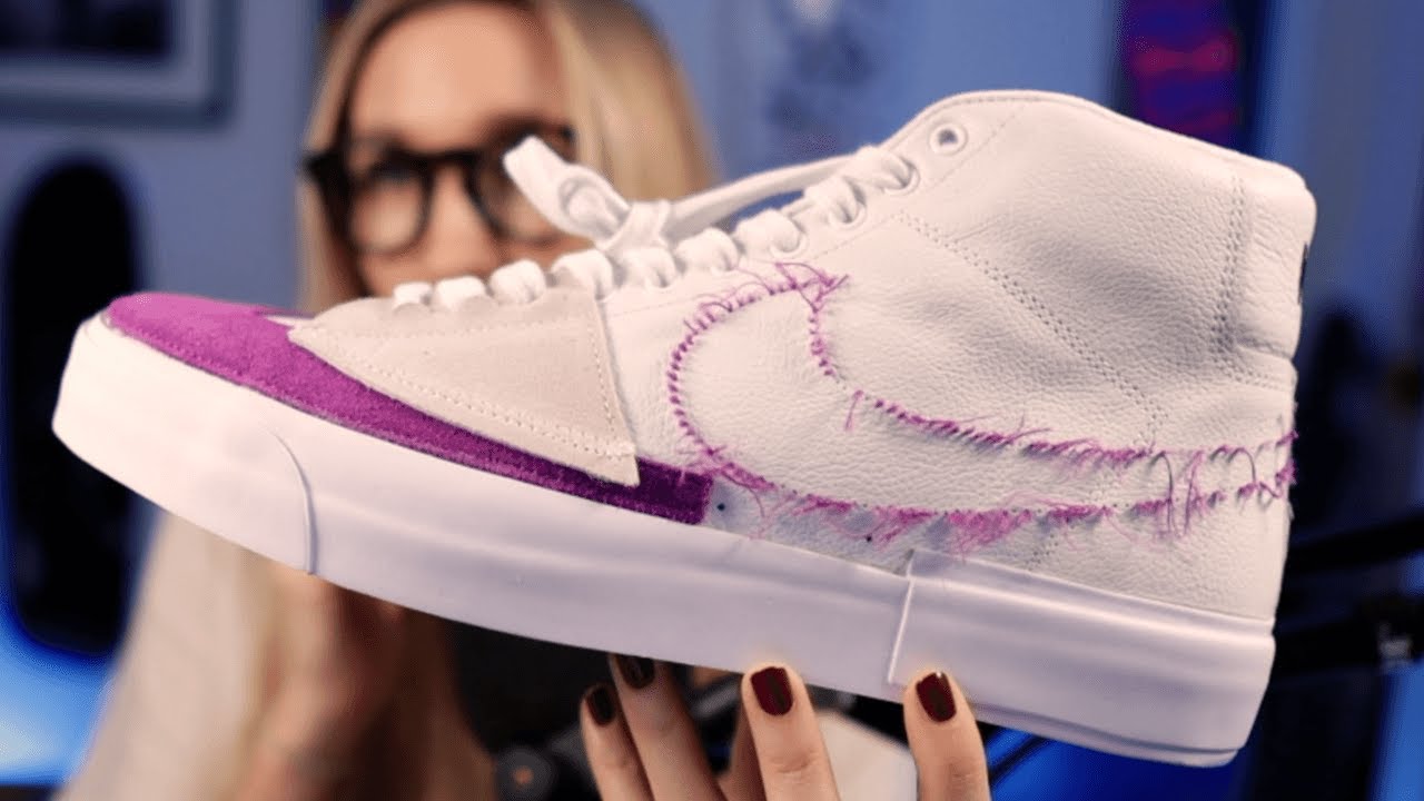 THE EDGE - Nike SB Blazer Edge "Viotech" Sneaker Unboxing - YouTube