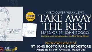 In celebration of our parish's 40th anniversary, the st. john bosco
parish makati launched a book mass songs entitled "take away rest:
joh...