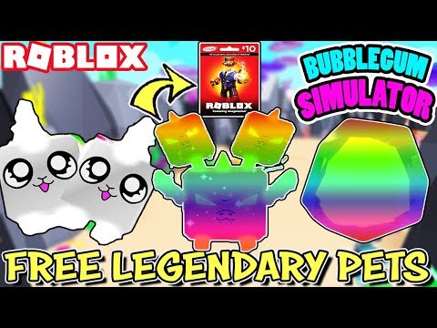 Roblox Live Giving Away Legendary Pets In Bubblegum - robux gift card youtube