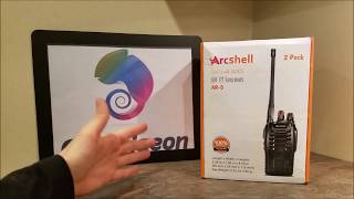 📻 The Best Walkie Talkie 📻 Two Way Radios Arcshell UHF FM Transceivers AR-5 Review Unboxing screenshot 2