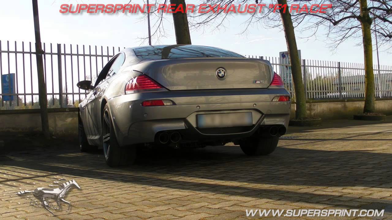 Bmw E63 Coupe M6 5 0i V10 Supersprint Catback System Rear Exhausts F1 Race Official Videos