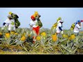 Proceso de cultivo y cosecha de piña - planta móvil de procesamiento de jugo de fruta de piña