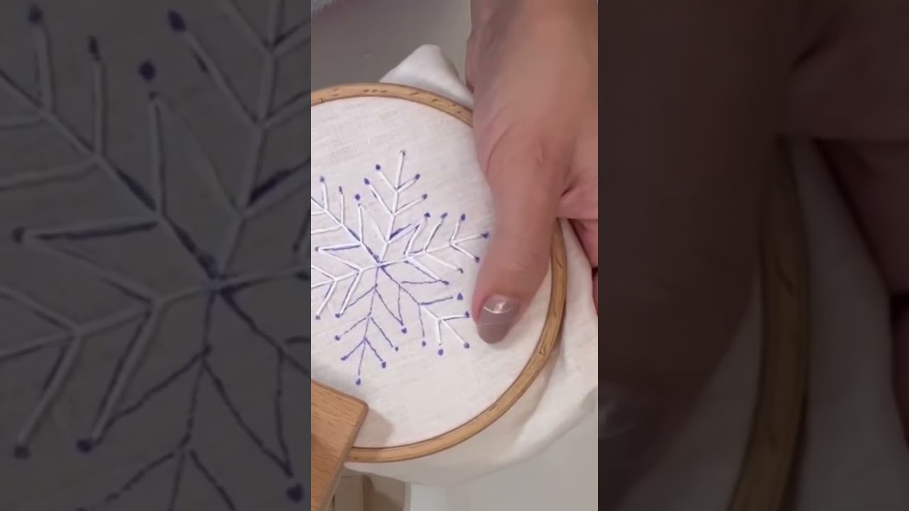 Free Embroidery SnowFlake ❄️❄️❄️