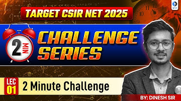 2 Minute challenge | Challenge Series | CSIR NET Aptitude | Lec-1 | IFAS