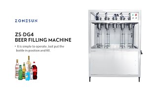 ZONEUSN ZS-DG4 Equipressure Foamy Liquid Filling Machine