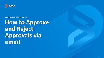 BMC AR Server: How To Approve and Reject Approvals Via Email