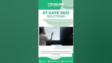 GATE 2022 Economics PYQ | Q.28 Solution | IIT GATE & MA Economics Prep