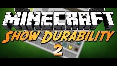 Minecraft Mod Review | Show Durabilty 2 Mod 1.8.6