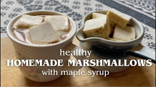 Easy Homemade Marshmallows with Maple Syrup