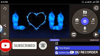 Tik tok Video Fire 2 text effect kinemaster tutorial