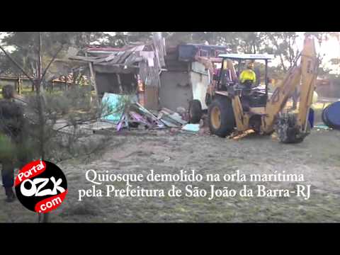 Quiosque Demolido Orla Maritima São João da Barra RJ