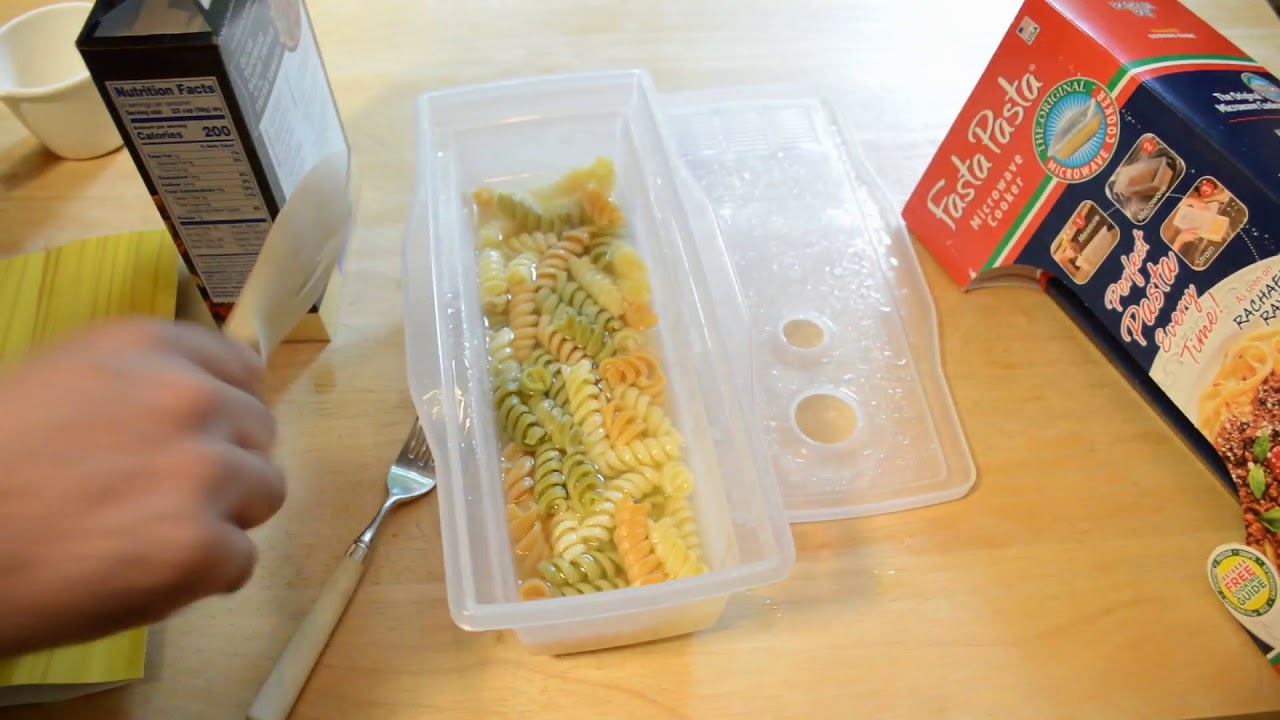 The Original Fasta Pasta Microwave Pasta Cooker Review - YouTube