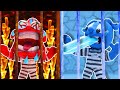 Hot prison and cold prison  clay mixer friends funny animation