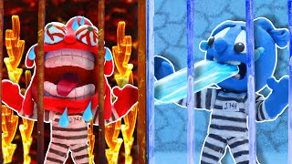 HOT PRISON and COLD PRISON - Clay Mixer Friends Funny Animation