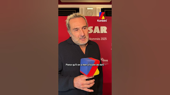 Gilles Lellouche décerne le César du plus radin à....