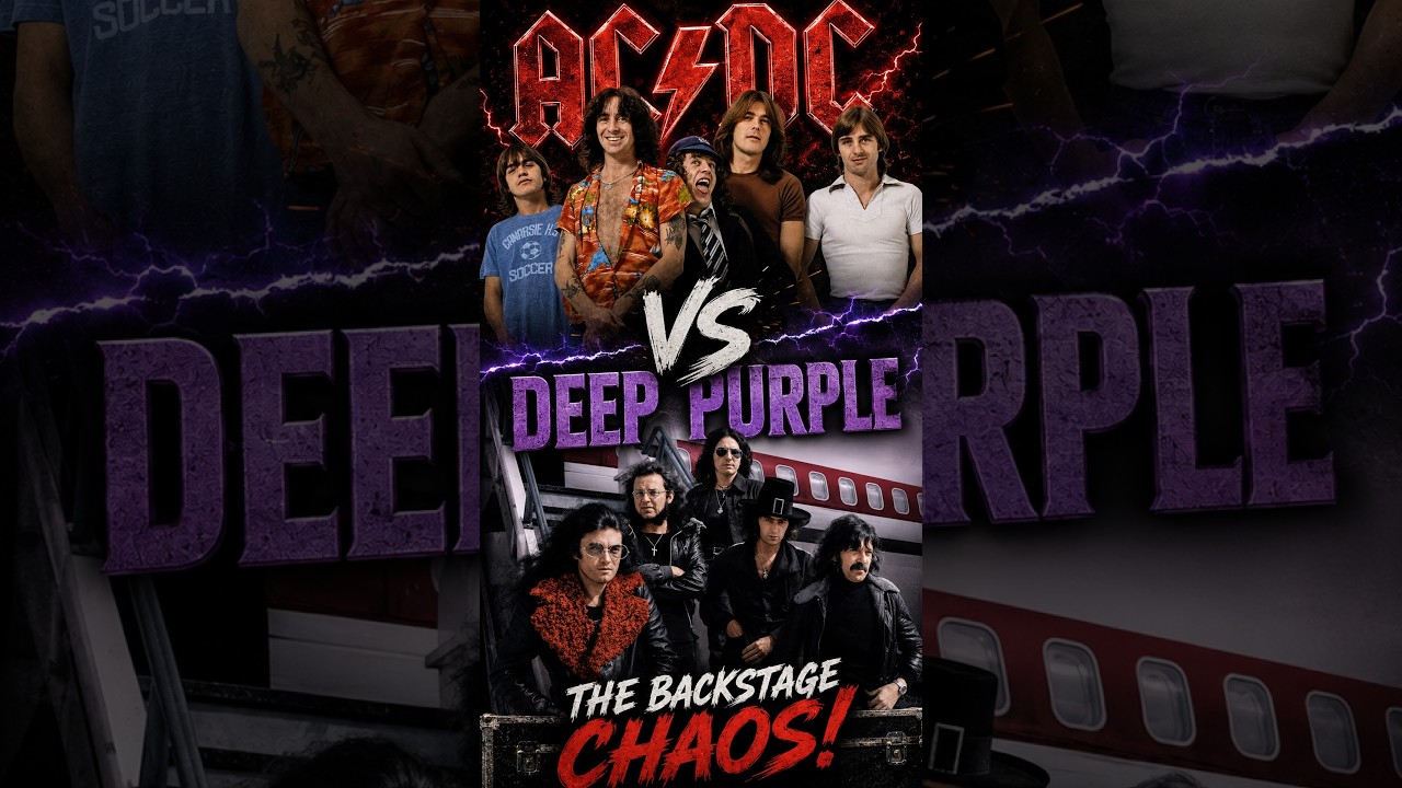 AC/DC vs Deep Purple: The Backstage Chaos! #acdc #angusyoung