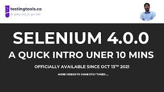 Celebrity 01 - Quick peek into Selenium 4.0.0 under 10 minutes - How to upgrade, New Features Wealth