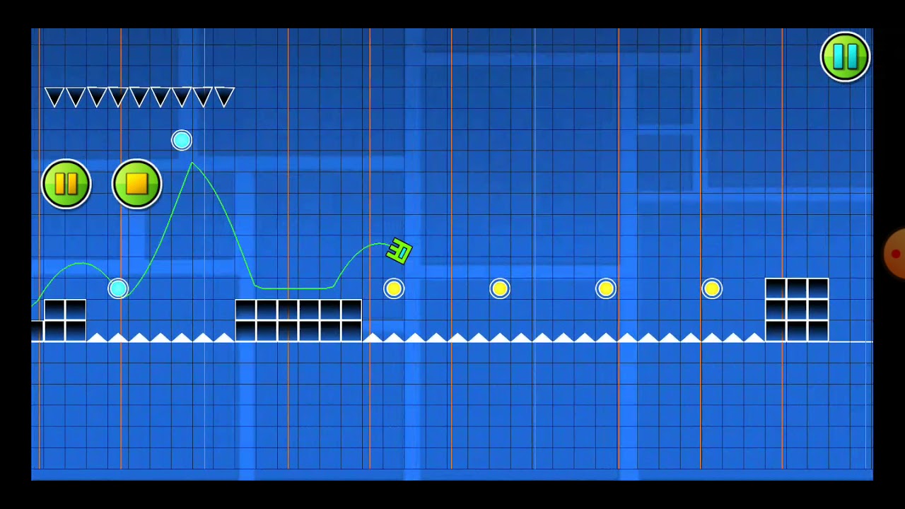 I make a map from Geometry dash (prat 1) - YouTube
