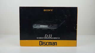 Sony Discman D-33 : The Vintage Audio CD Player