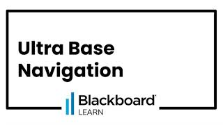 Bb Learn - UBN Menu
