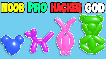 NOOB vs PRO vs HACKER vs GOD in Balloon Boy 3D - All Levels Gameplay, MAX LEVEL