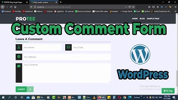 Custom Comment Form for wordPress - 2020 Latest Trick