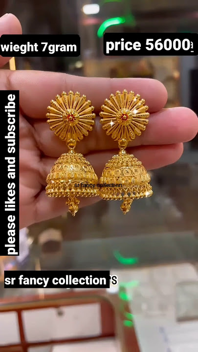 Latest gold jhumka designs new model 2024//jhumki ke new designs//gold jhumka designs #jhumka.