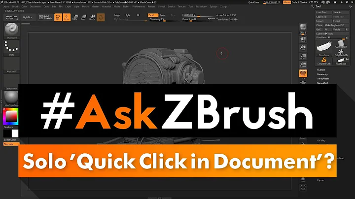 #AskZBrush: “How do I get the Solo 'Quick Click in Document' hotkey to work?”