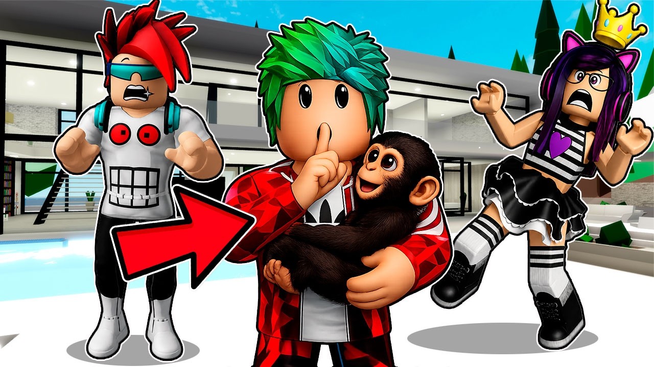 KARIM TIENE UNA MASCOTA a ESCONDIDAS en BROOKHAVEN ROBLOX | Kori